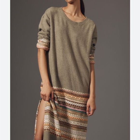 Daily Practice Anthropologie multicolor sweater Dress - Picture 2 of 9